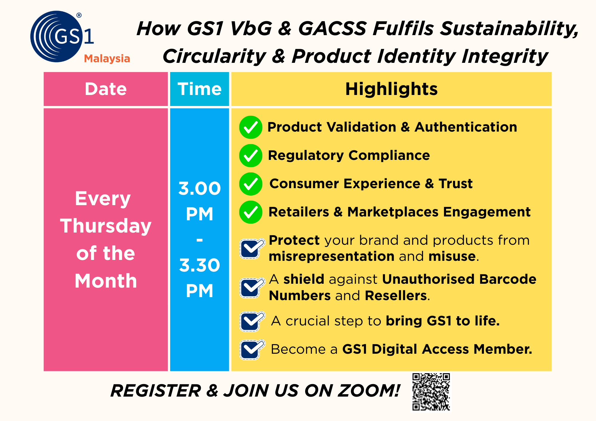 VbG Training schedule